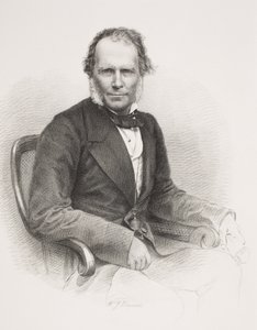 「歴史的肖像画のギャラリー」からのジェームズ・ブルック卿、1880年頃出版 作： English School